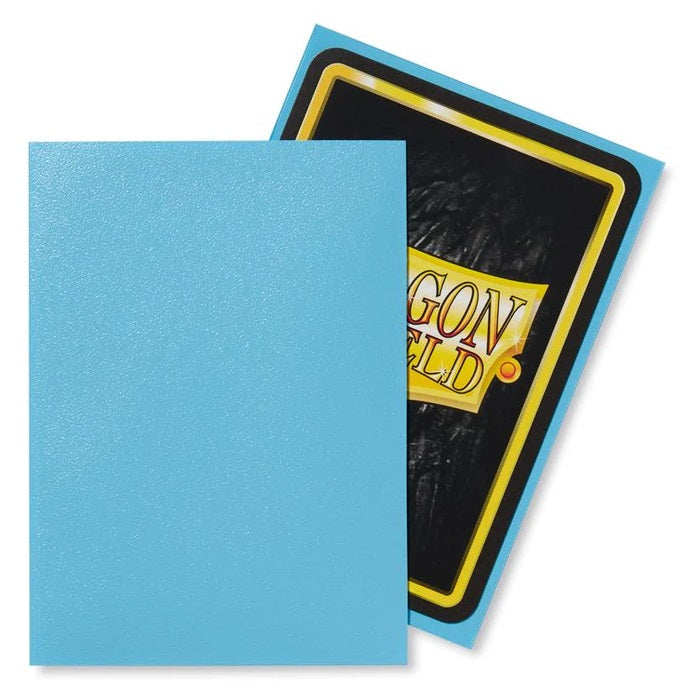 Dragon Shield Sleeve Matte Standard Size 100pcs - Baby Blue Matte-Dragon Shield-Ace Cards & Collectibles
