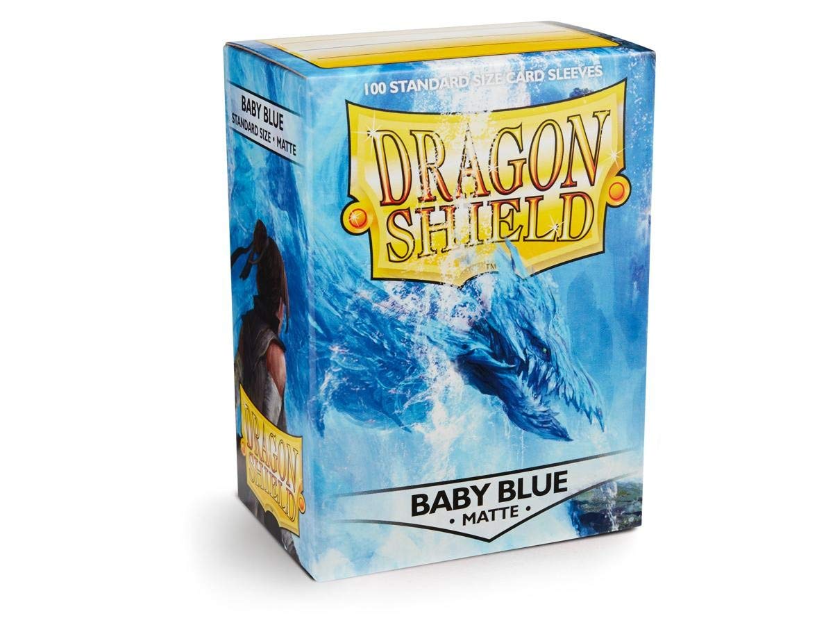 Dragon Shield Sleeve Matte Standard Size 100pcs - Baby Blue Matte-Dragon Shield-Ace Cards &amp; Collectibles