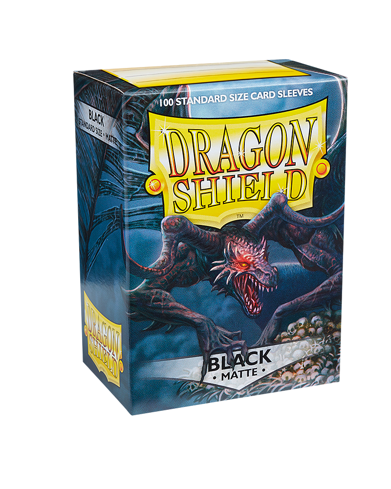 Dragon Shield Sleeve Matte Standard Size 100pcs - Black Matte-Dragon Shield-Ace Cards &amp; Collectibles