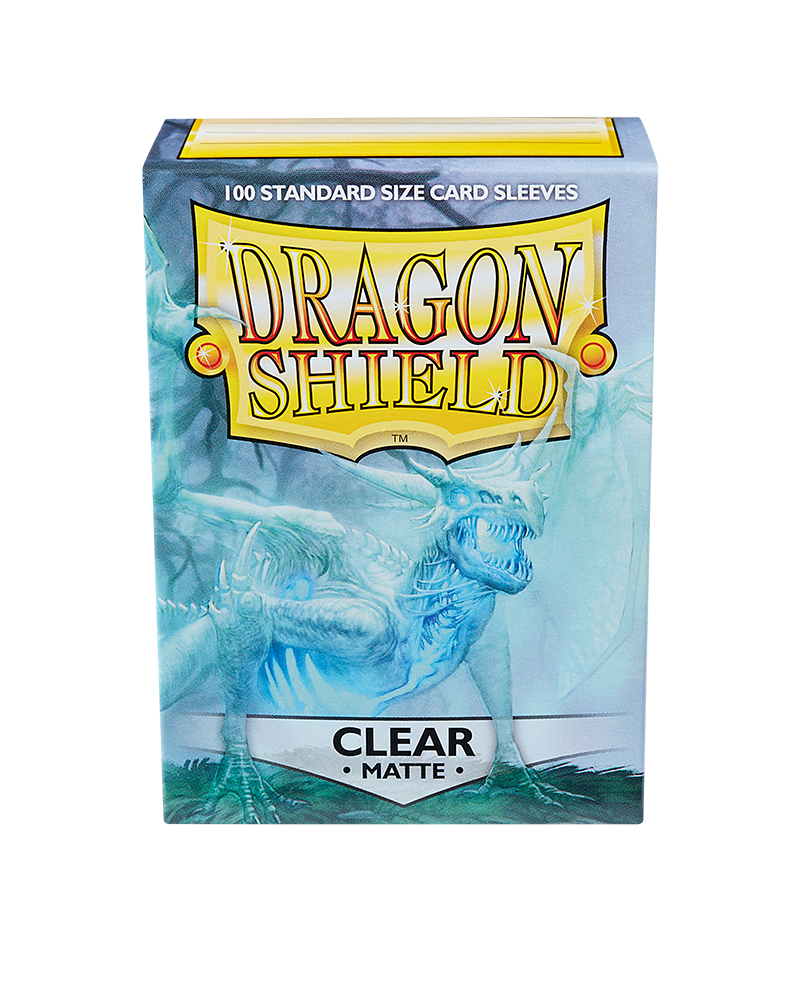 Dragon Shield Sleeve Matte Standard Size 100pcs - Clear Matte-Dragon Shield-Ace Cards &amp; Collectibles