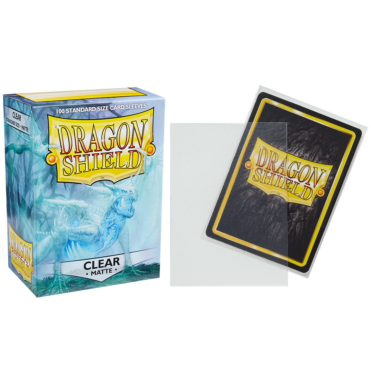 Dragon Shield Sleeve Matte Standard Size 100pcs - Clear Matte-Dragon Shield-Ace Cards & Collectibles