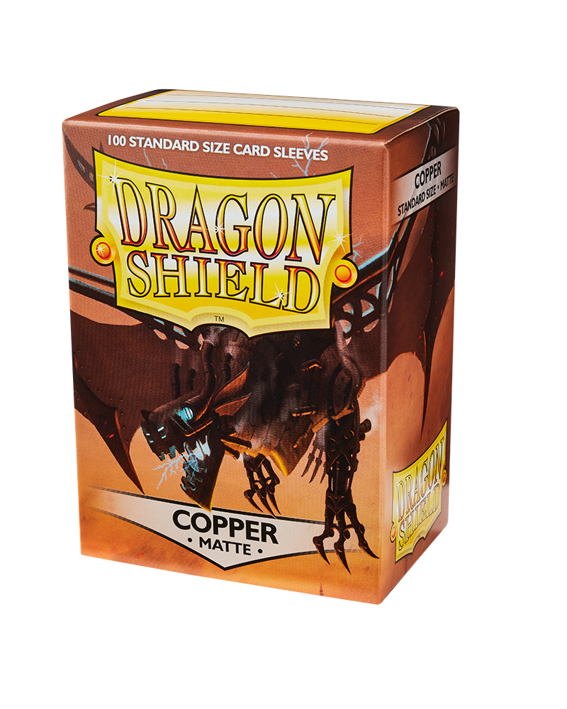 Dragon Shield Sleeve Matte Standard Size 100pcs - Copper Matte-Dragon Shield-Ace Cards &amp; Collectibles