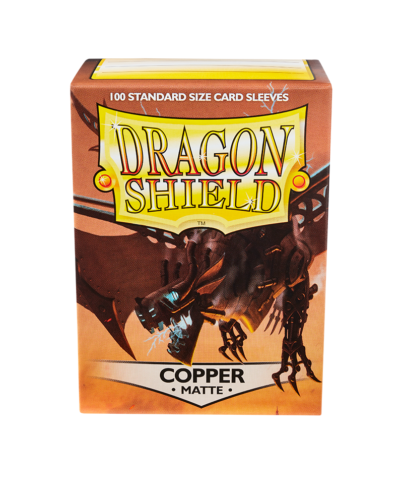 Dragon Shield Sleeve Matte Standard Size 100pcs - Copper Matte-Dragon Shield-Ace Cards &amp; Collectibles