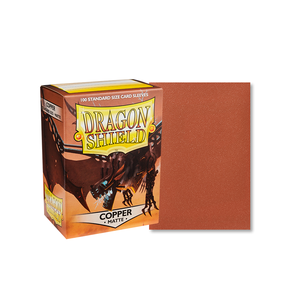 Dragon Shield Sleeve Matte Standard Size 100pcs - Copper Matte-Dragon Shield-Ace Cards & Collectibles