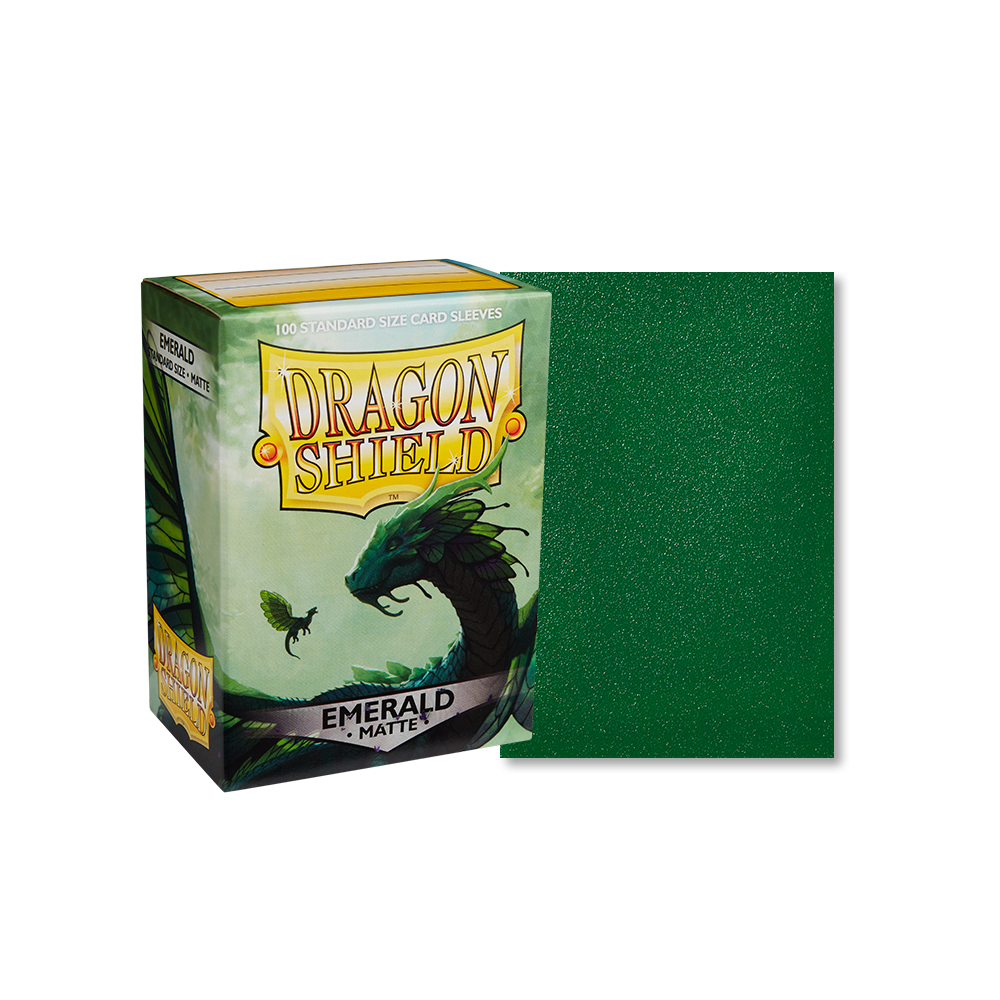 Dragon Shield Sleeve Matte Standard Size 100pcs - Emerald Matte-Dragon Shield-Ace Cards & Collectibles