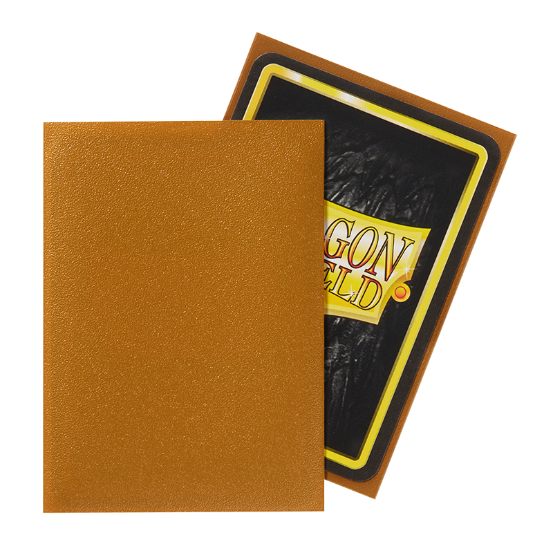 Dragon Shield Sleeve Matte Standard Size 100pcs - Gold Matte-Dragon Shield-Ace Cards &amp; Collectibles