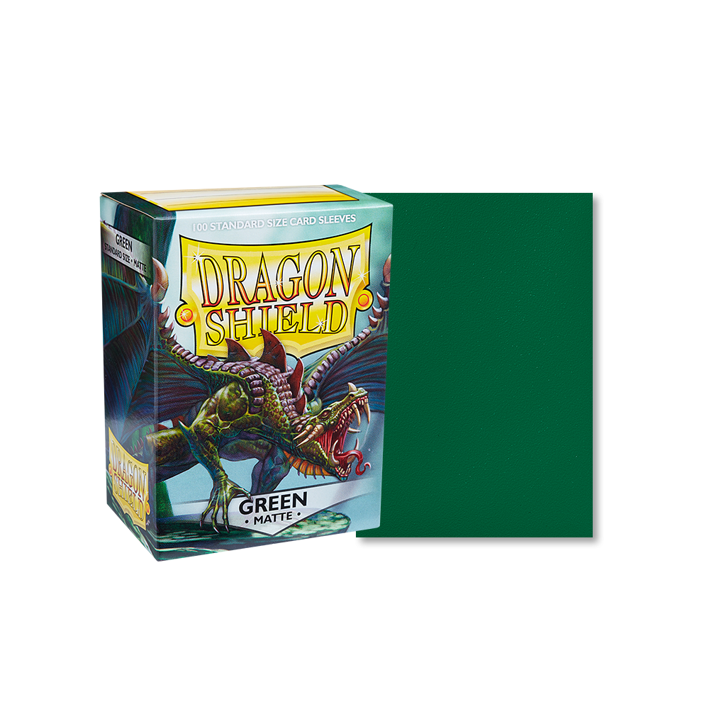 Dragon Shield Sleeve Matte Standard Size 100pcs - Green Matte-Dragon Shield-Ace Cards & Collectibles