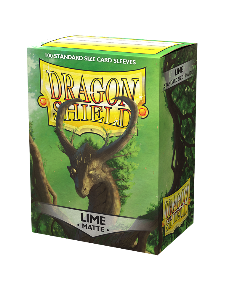 Dragon Shield Sleeve Matte Standard Size 100pcs - Lime Matte-Dragon Shield-Ace Cards &amp; Collectibles