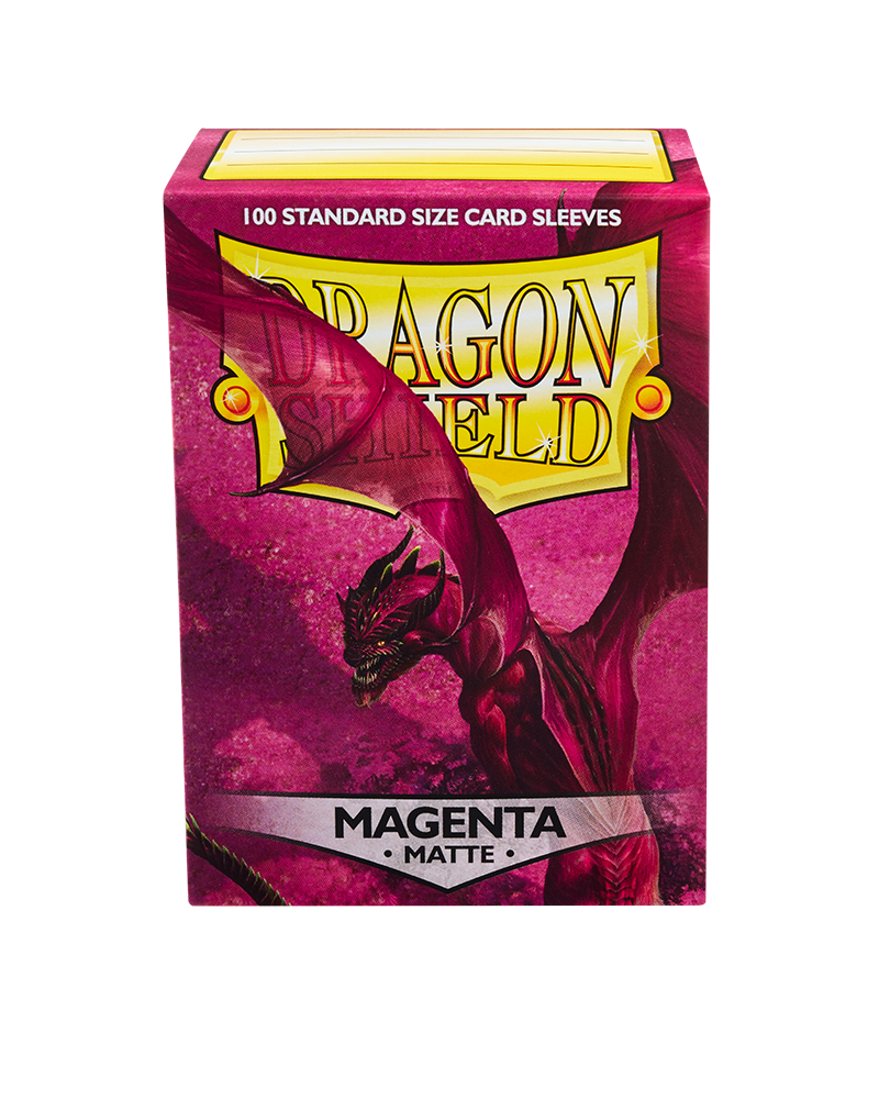 Dragon Shield Sleeve Matte Standard Size 100pcs - Magenta Matte-Dragon Shield-Ace Cards &amp; Collectibles