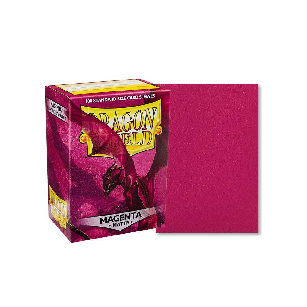 Dragon Shield Sleeve Matte Standard Size 100pcs - Magenta Matte-Dragon Shield-Ace Cards & Collectibles