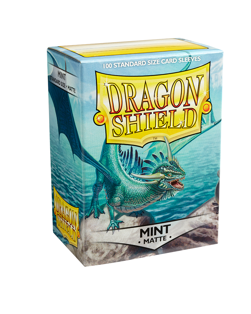 Dragon Shield Sleeve Matte Standard Size 100pcs - Mint Matte-Dragon Shield-Ace Cards &amp; Collectibles