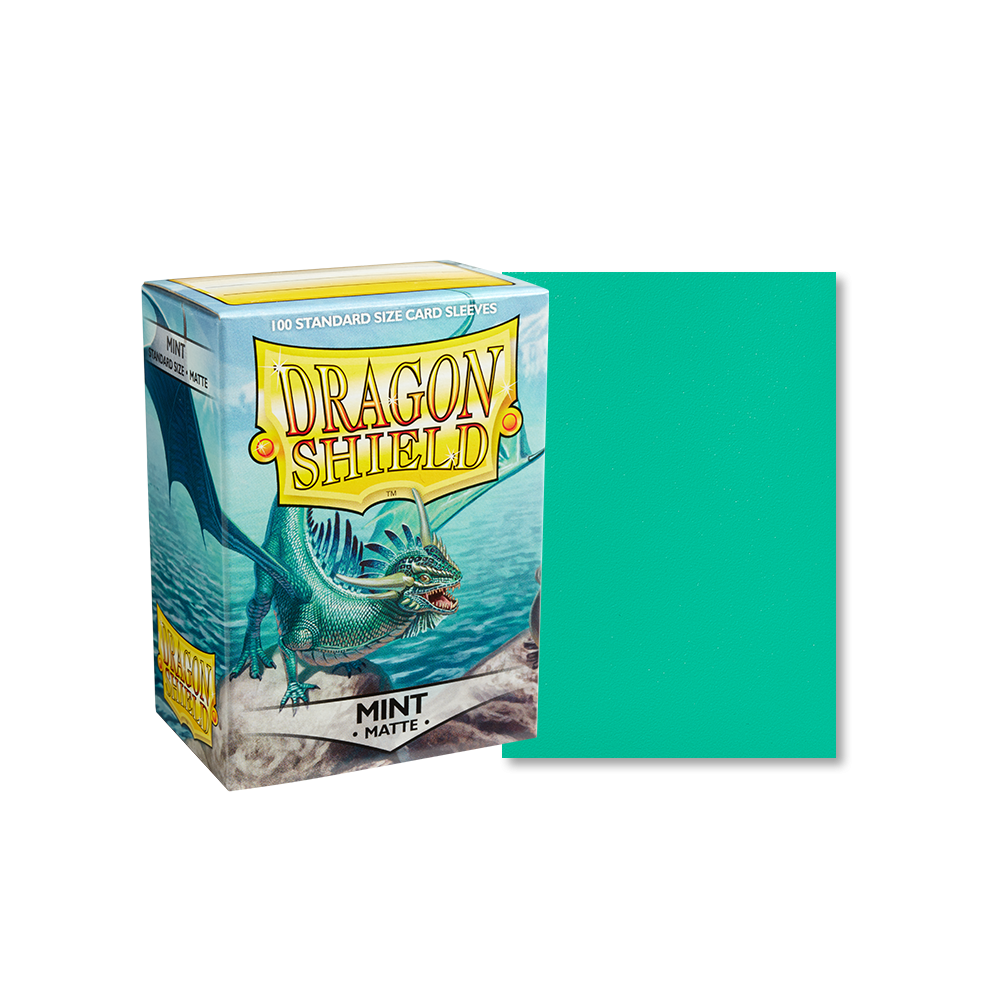 Dragon Shield Sleeve Matte Standard Size 100pcs - Mint Matte-Dragon Shield-Ace Cards &amp; Collectibles