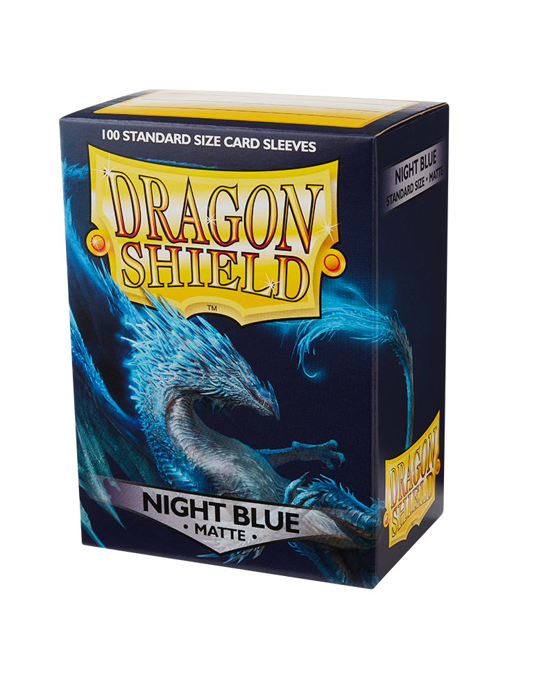 Dragon Shield Sleeve Matte Standard Size 100pcs - Night Blue Matte-Dragon Shield-Ace Cards &amp; Collectibles