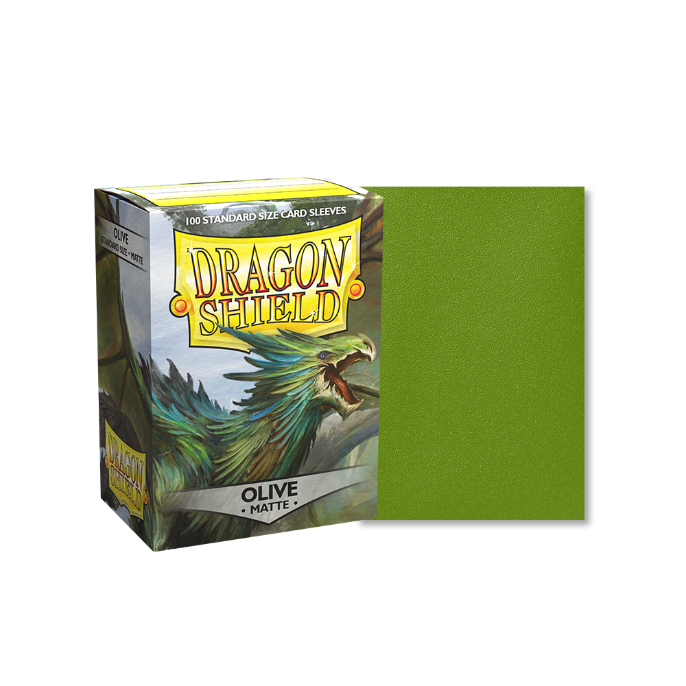Dragon Shield Sleeve Matte Standard Size 100pcs - Olive Matte-Dragon Shield-Ace Cards & Collectibles