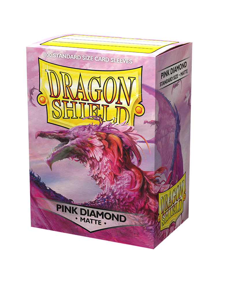 Dragon Shield Sleeve Matte Standard Size 100pcs - Pink Diamond Matte-Dragon Shield-Ace Cards &amp; Collectibles
