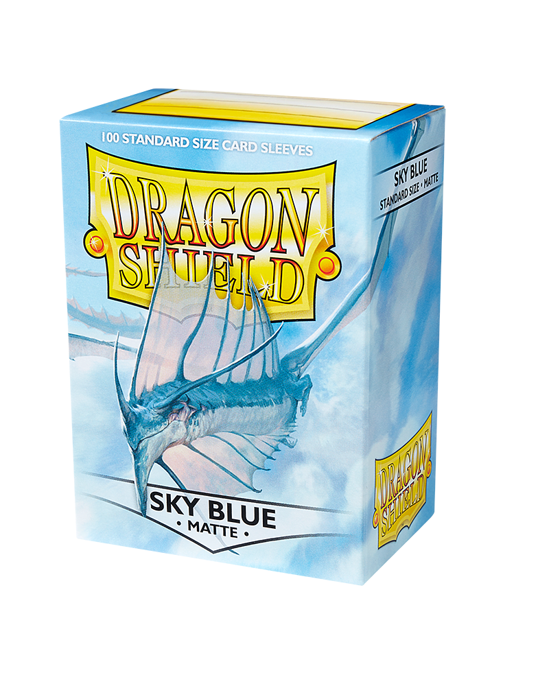 Dragon Shield Sleeve Matte Standard Size 100pcs - Sky Blue Matte-Dragon Shield-Ace Cards &amp; Collectibles
