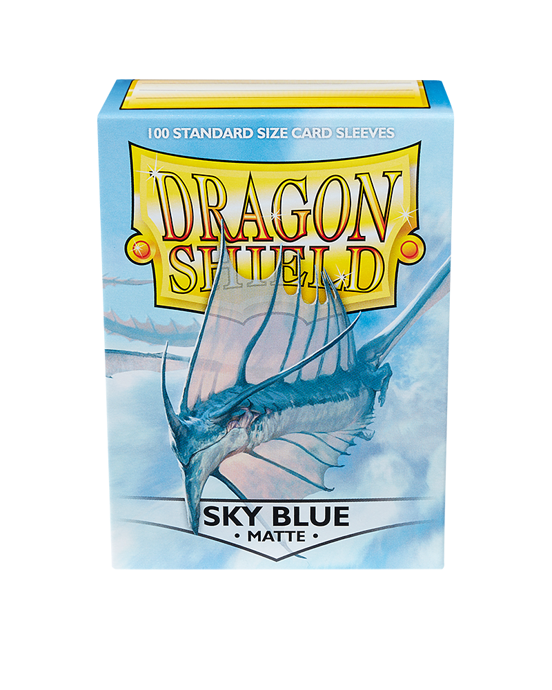 Dragon Shield Sleeve Matte Standard Size 100pcs - Sky Blue Matte-Dragon Shield-Ace Cards &amp; Collectibles