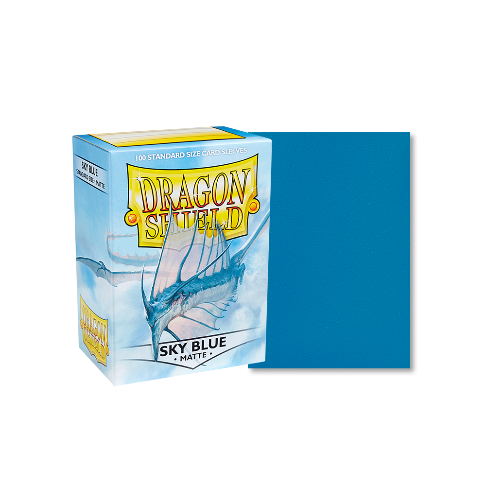 Dragon Shield Sleeve Matte Standard Size 100pcs - Sky Blue Matte-Dragon Shield-Ace Cards & Collectibles