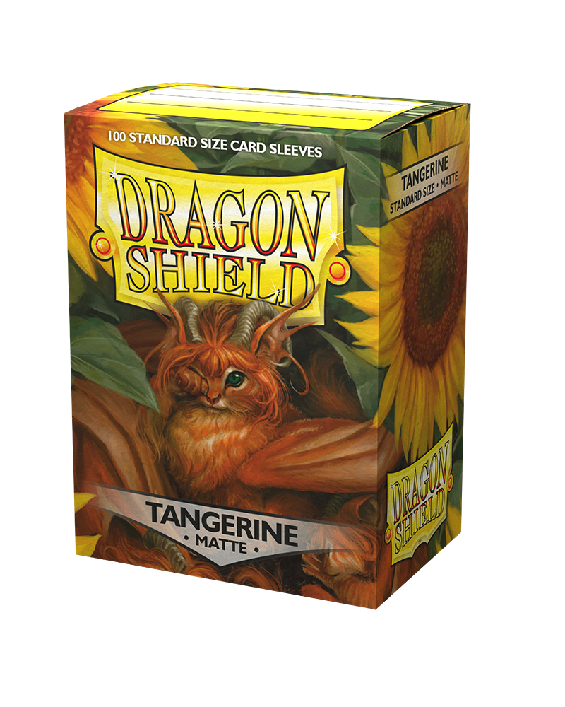 Dragon Shield Sleeve Matte Standard Size 100pcs - Tangerine Matte-Dragon Shield-Ace Cards &amp; Collectibles