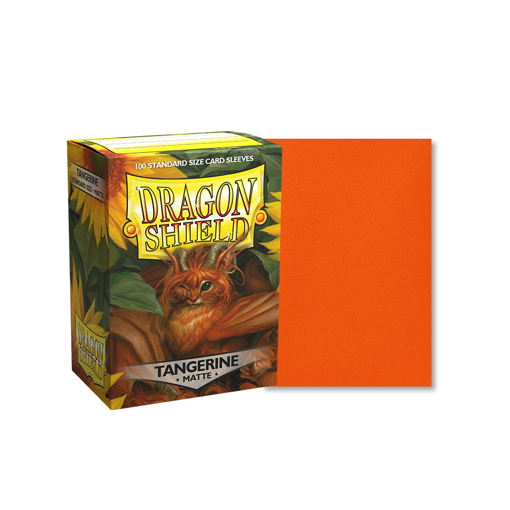 Dragon Shield Sleeve Matte Standard Size 100pcs - Tangerine Matte-Dragon Shield-Ace Cards & Collectibles