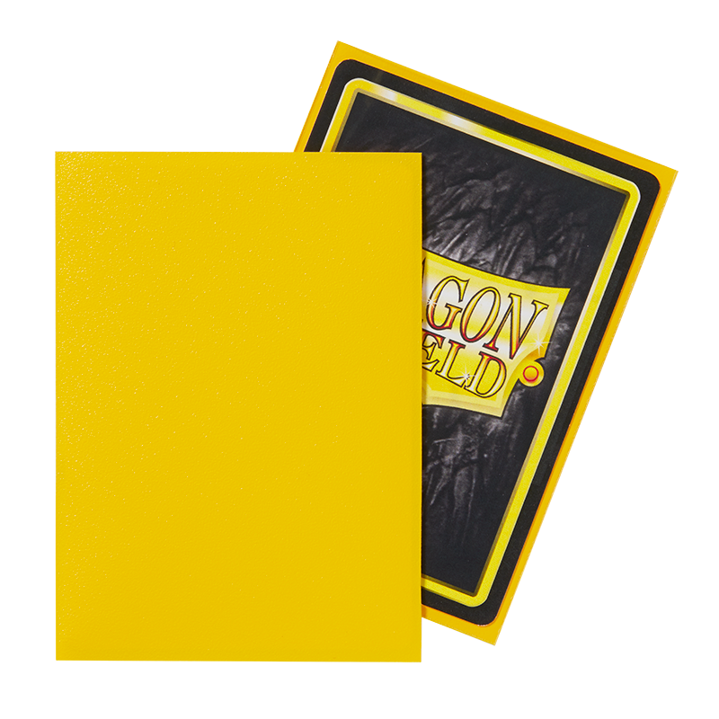 Dragon Shield Sleeve Matte Standard Size 100pcs - Yellow Matte-Dragon Shield-Ace Cards & Collectibles