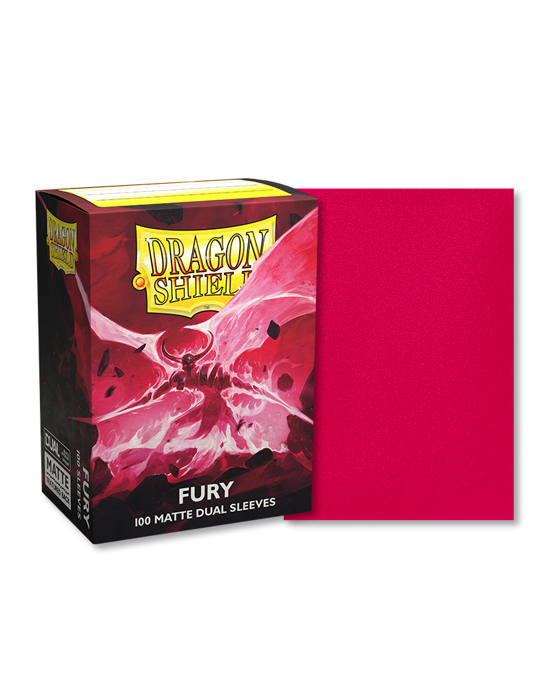 Dragon Shield Sleeve Dual Matte Standard Size 100pcs  - Fury