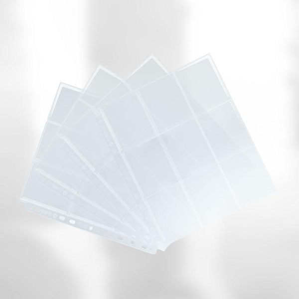 Asmodee Ultrasonic 9-Pocket Clear Card Sleeve Pages - 10 Pack, Top-Loading For Trading Cards - View #6