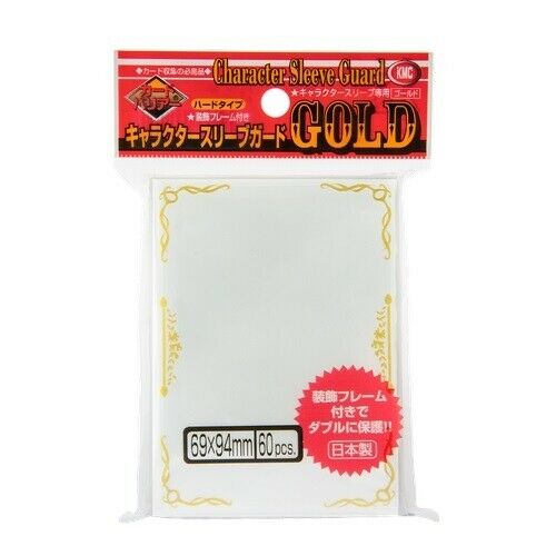 KMC Sleeve Character Sleeve Guard Standard Size 60pcs - Gold Frame-KMC-Ace Cards & Collectibles