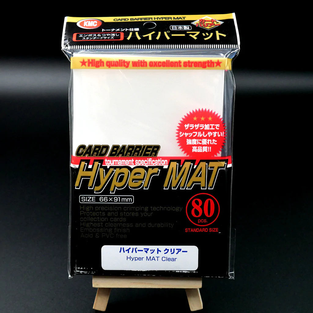 KMC Sleeve Hyper Mat Standard Size 80pcs - Clear-KMC-Ace Cards &amp; Collectibles