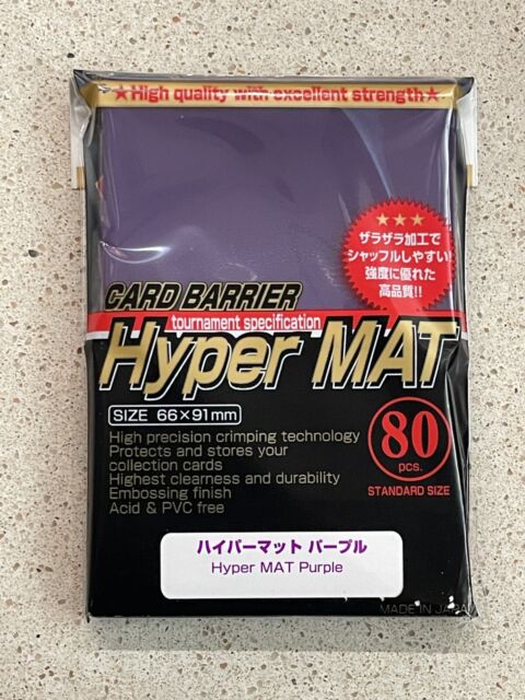 KMC Sleeve Hyper Mat Standard Size 80pcs - Mat Purple-KMC-Ace Cards &amp; Collectibles
