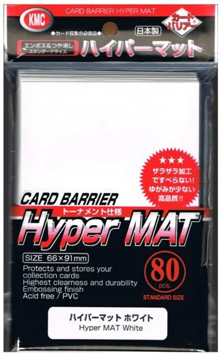 KMC Sleeve Hyper Mat Standard Size 80pcs - Mat White-KMC-Ace Cards &amp; Collectibles