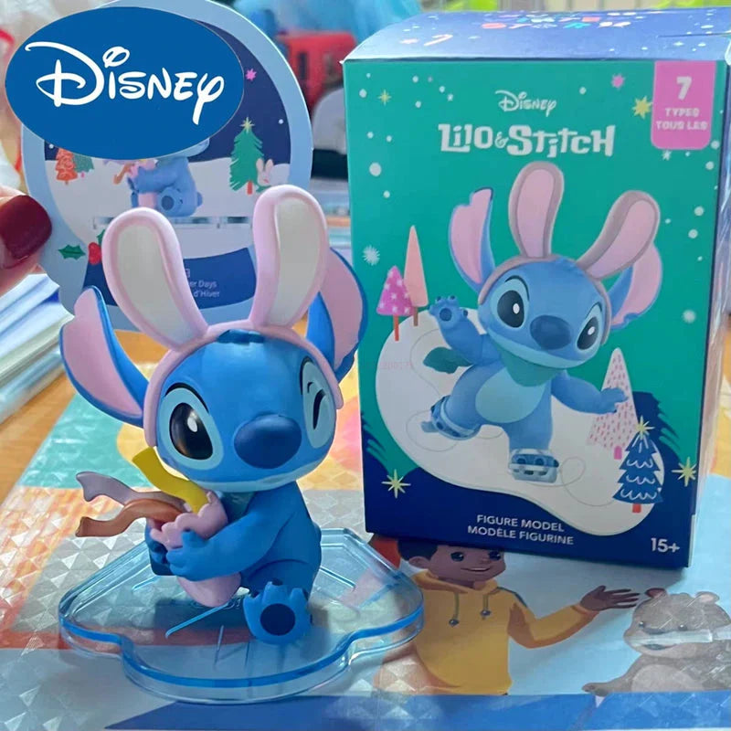 Disney Lilo &amp; Stitch Bunny Winter Story Series-Single Box (Random)-Miniso-Ace Cards &amp; Collectibles