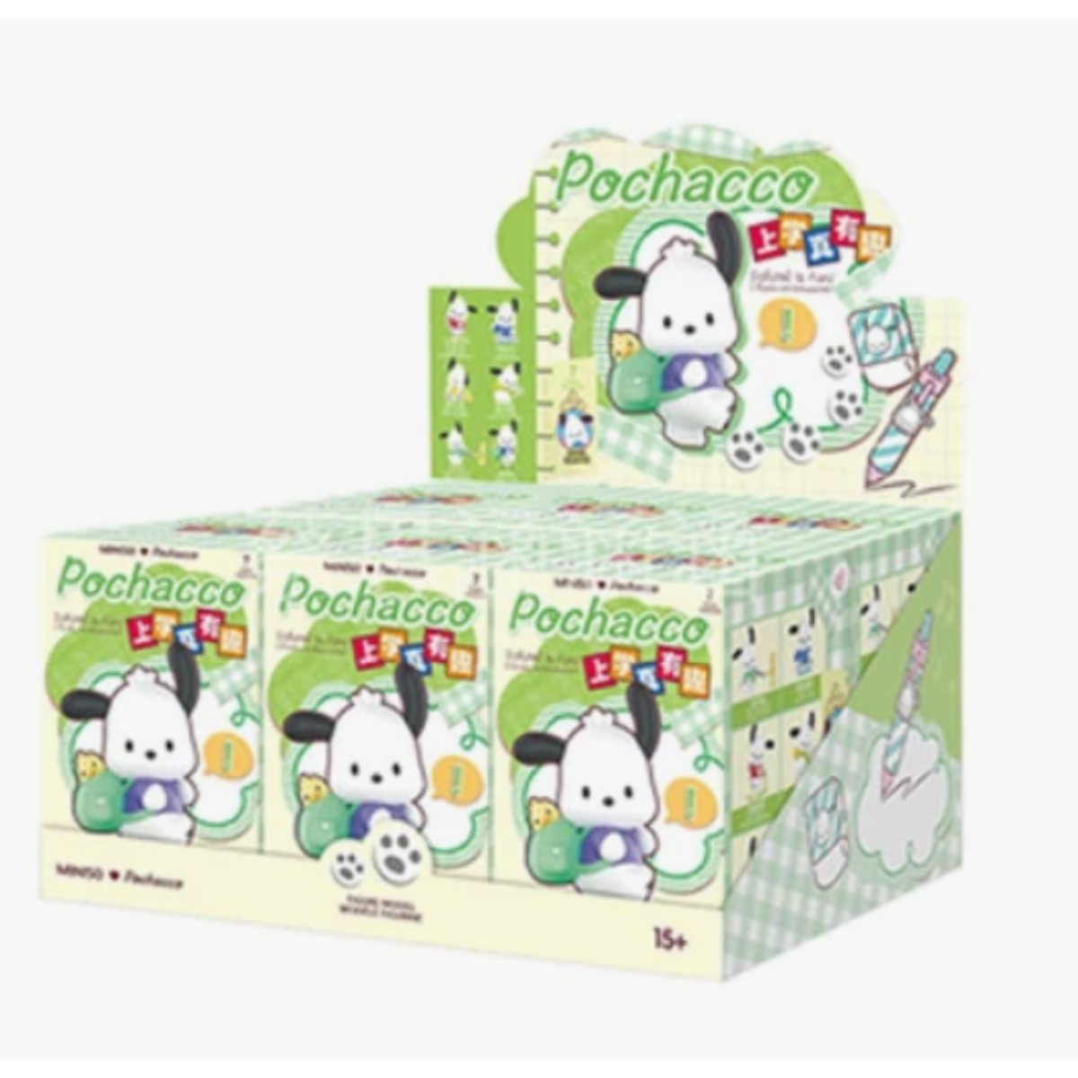 Miniso x Sanrio Characters Pochacco School Is Fun Series-Display Box (6pcs)-Miniso-Ace Cards &amp; Collectibles