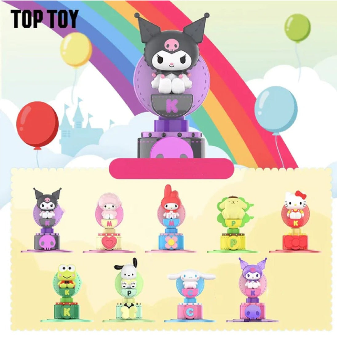 TOPTOY Sanrio Characters Fantasy Sky Wheel Toy Friends Series-Whole Display Box (8pcs)-TopToy-Ace Cards & Collectibles