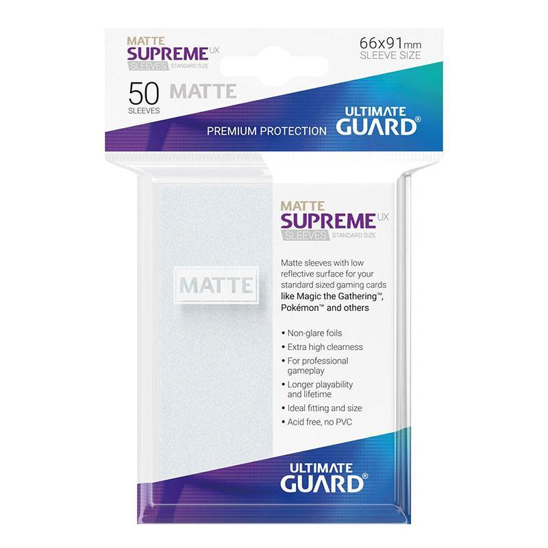 Ultimate Guard Card Sleeves Supreme UX Matte Standard Size - Frosted