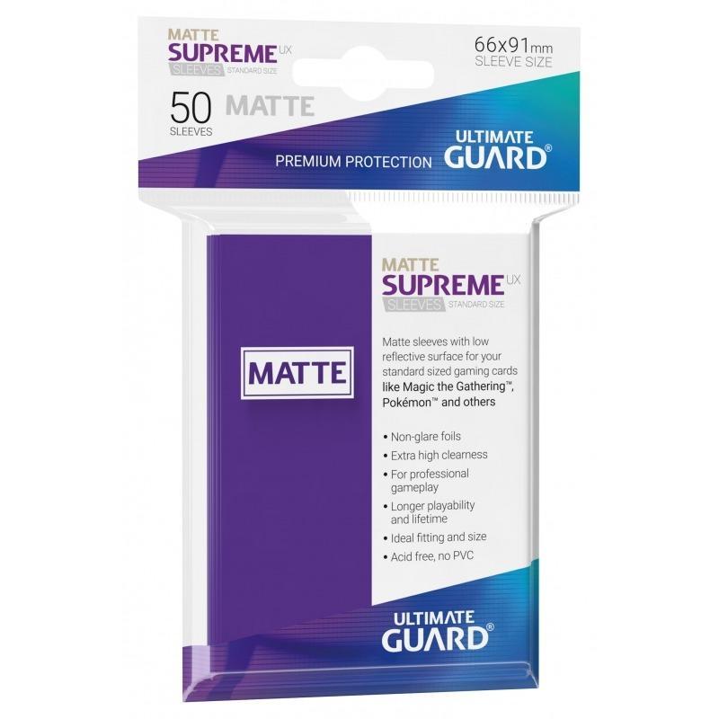 Ultimate Guard Card Sleeves Supreme UX Matte Standard Size - Purple