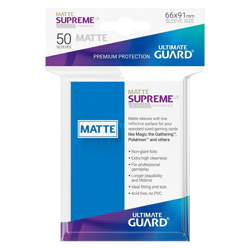 Ultimate Guard Card Sleeves Supreme UX Matte Standard Size - Royal Blue