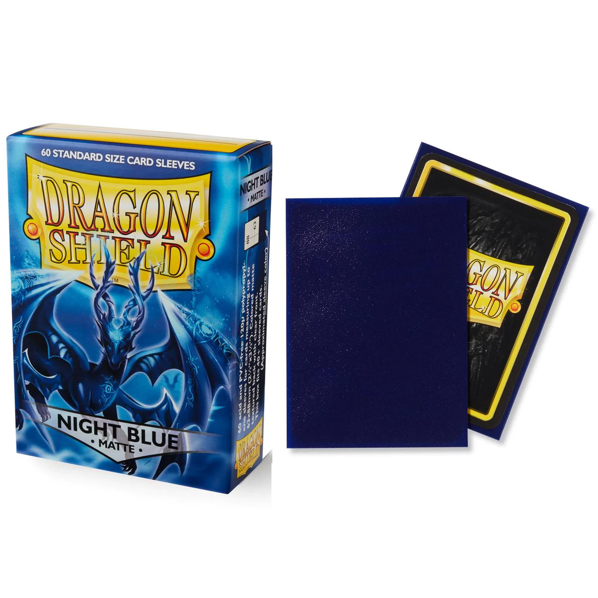 Dragon Shield Sleeve Matte Standard Size 60pcs - Matte Night Blue