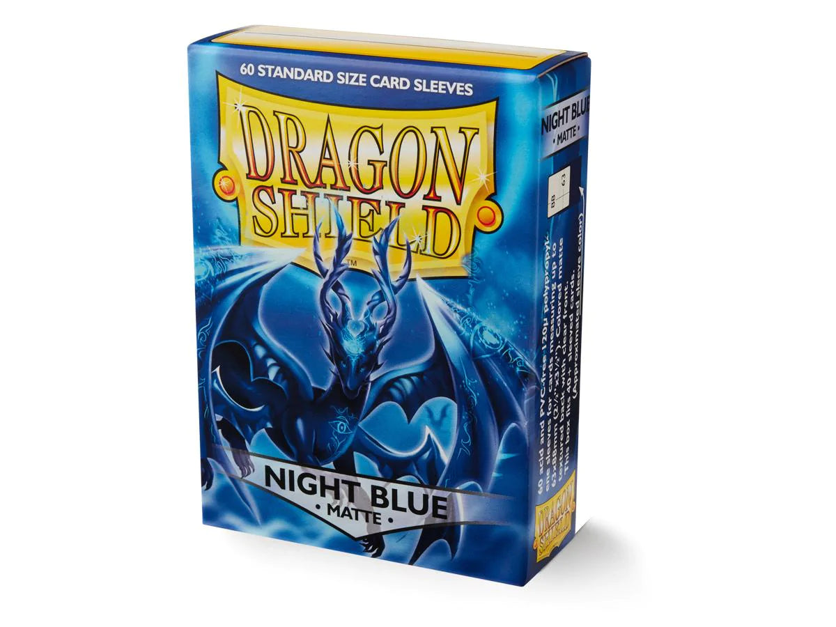 Dragon Shield Sleeve Matte Standard Size 60pcs - Matte Night Blue