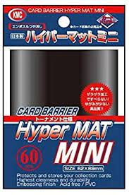 KMC Sleeve Hyper Mat Mini Size 60pcs - Black