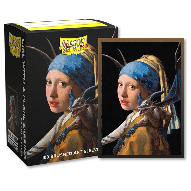 Dragon Shield Brushed Art Sleeves Standard Size 100pcs - The Girl With The Pearl Earring