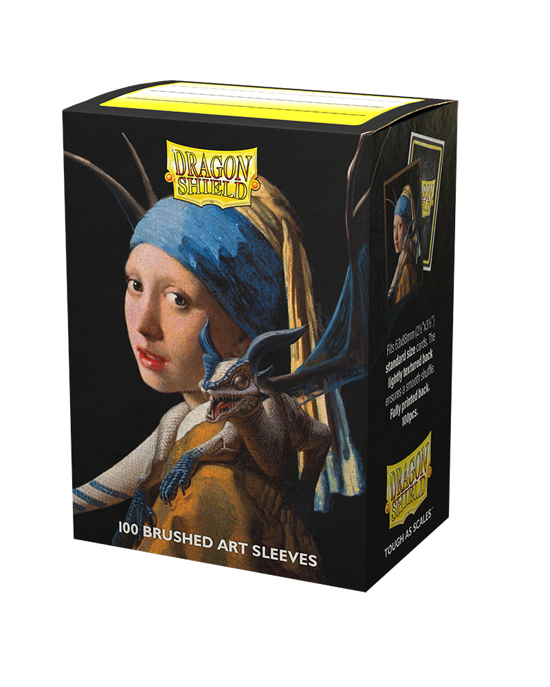 Dragon Shield Brushed Art Sleeves Standard Size 100pcs - The Girl With The Pearl Earring