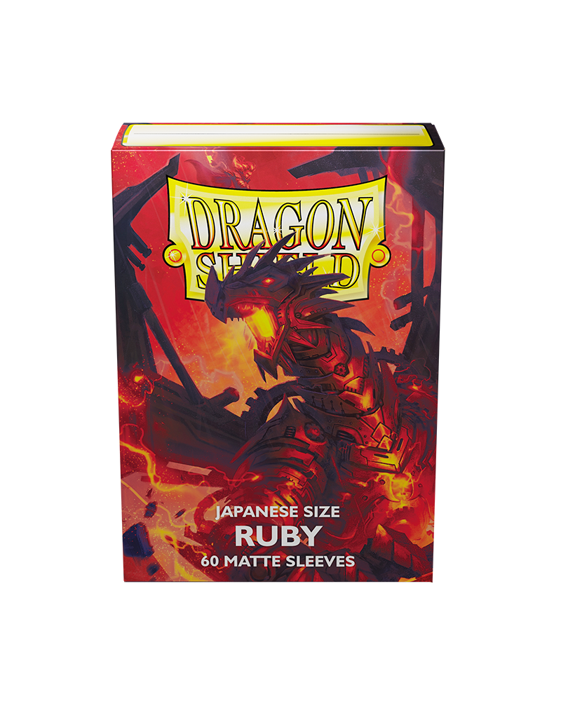Dragon Shield Sleeve Matte Small Size 60pcs - Ruby (Japanese Size)