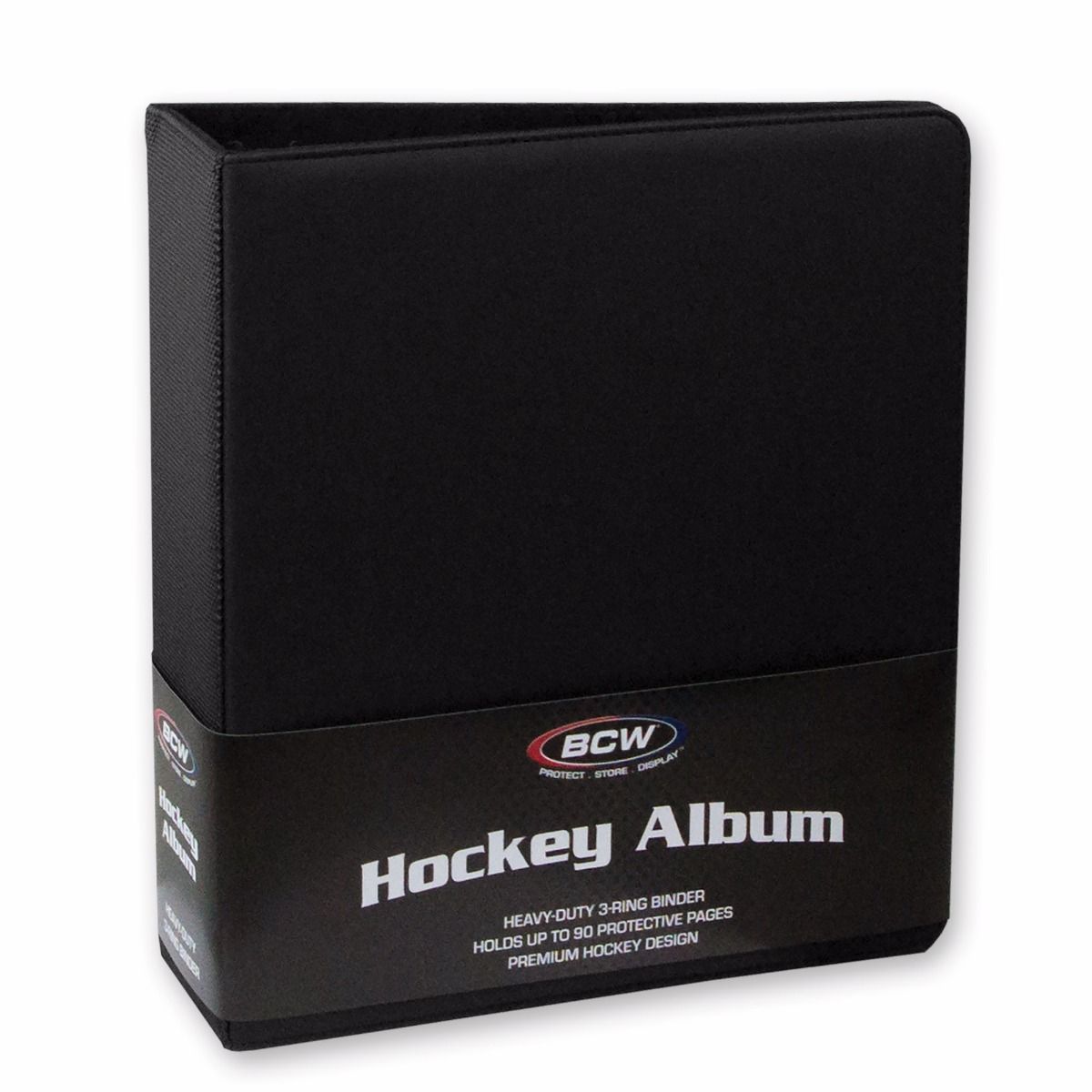 BCW 3 in. Album - Hockey Collectors Album - Premium Black