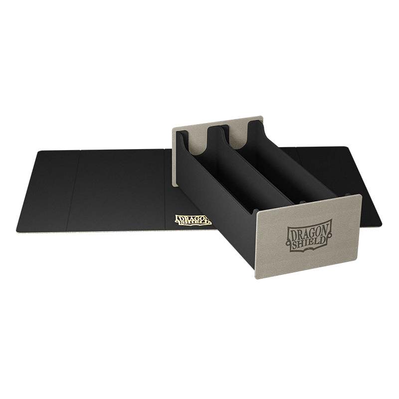 Dragon Shield Magic Carpet XL - Light Grey/Black (Storage Box + Playmat)
