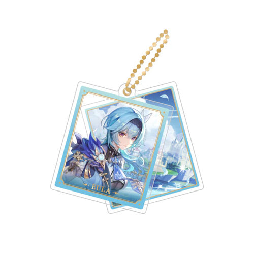 miHoYo Genshin Impact Slide Acrylic Keychain Series-Eula-miHoYo-Ace Cards &amp; Collectibles