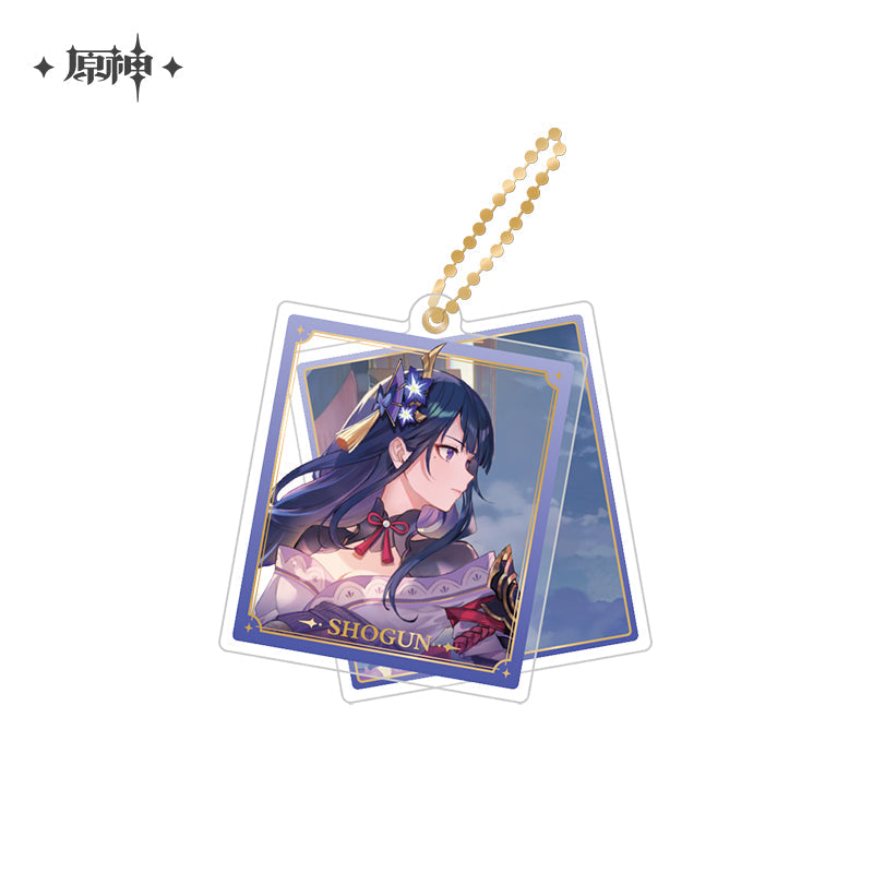 miHoYo Genshin Impact Slide Acrylic Keychain Series-Shogun-miHoYo-Ace Cards &amp; Collectibles