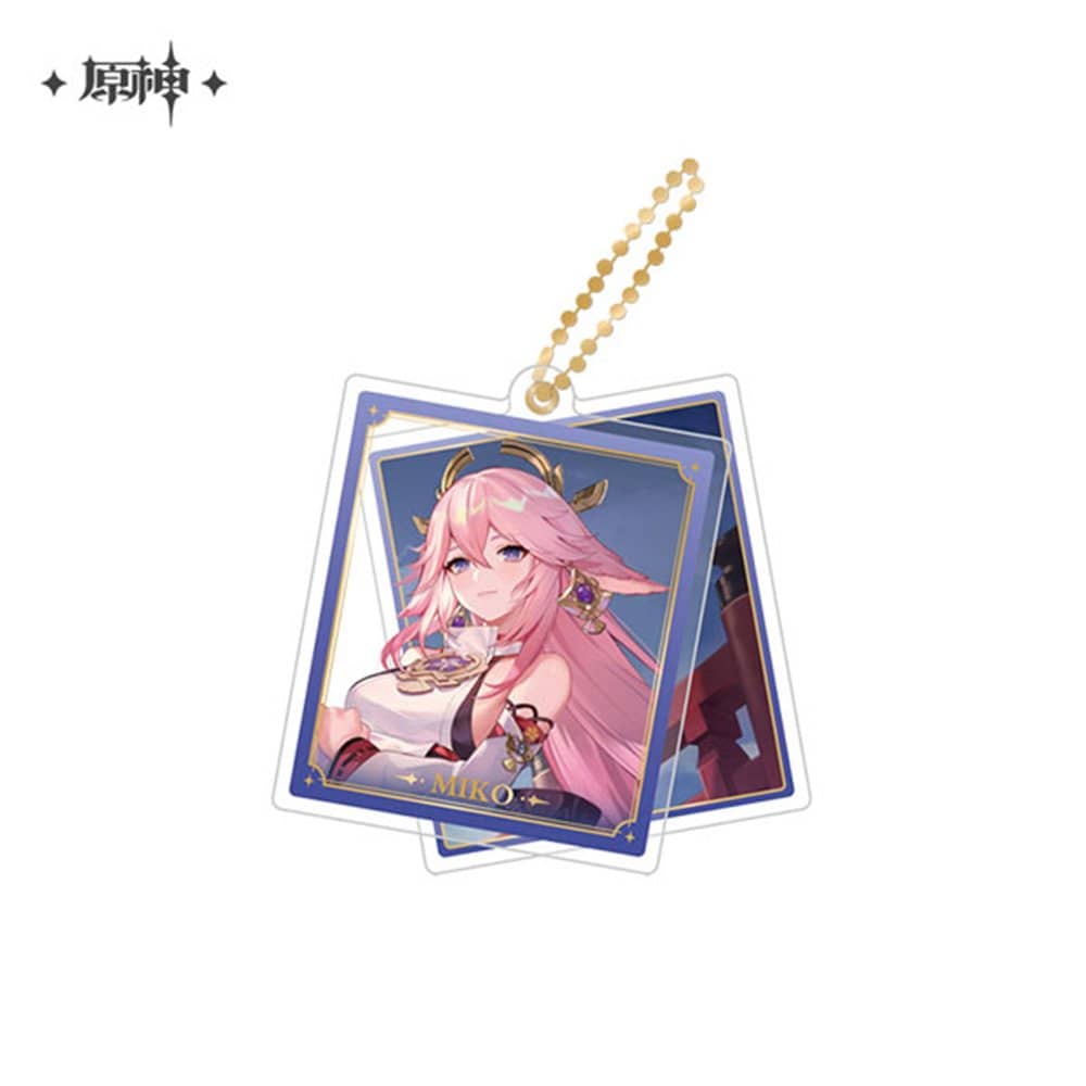 miHoYo Genshin Impact Slide Acrylic Keychain Series-Yae Miko-miHoYo-Ace Cards &amp; Collectibles