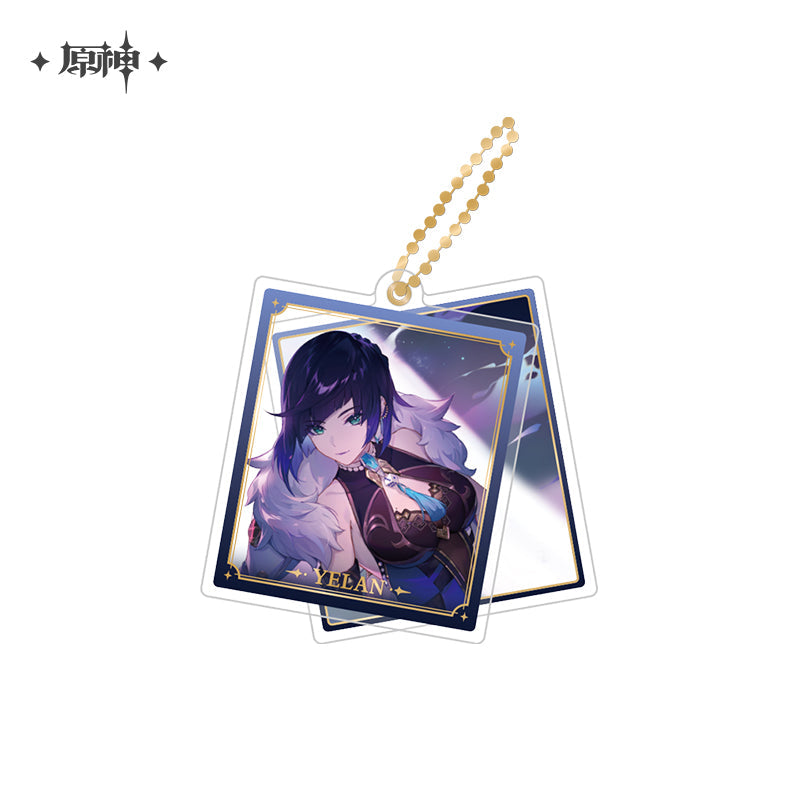 miHoYo Genshin Impact Slide Acrylic Keychain Series-Yelan-miHoYo-Ace Cards &amp; Collectibles