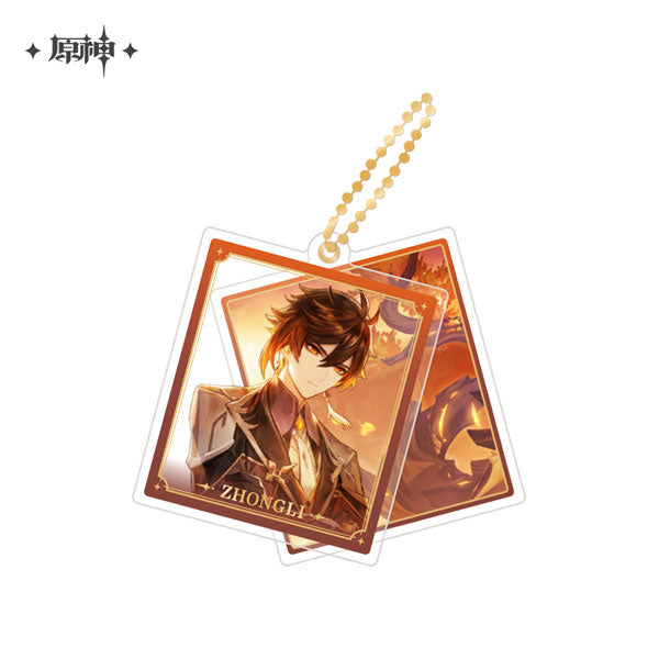 miHoYo Genshin Impact Slide Acrylic Keychain Series-Zhongli-miHoYo-Ace Cards &amp; Collectibles